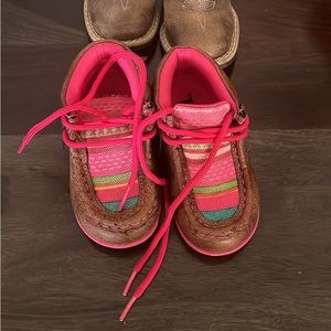 TWO pair of Toddler Size 4 Twisted X Boots Bundle